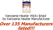 Kerosene Heater Wicks listed by Kerosene Heater Manufacturer